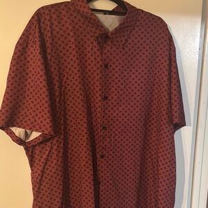 Red Patterned Men's Shirt